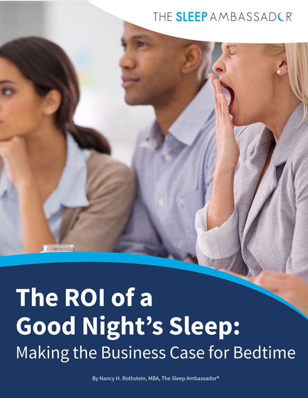 The ROI of a Good Night's Sleep white paper cover